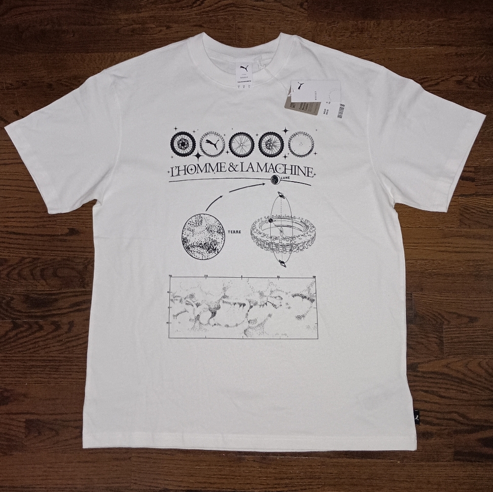 NWT Puma Select L'Homme & La Machine Celestial Graphic Tee T-Shirt Size Large - Picture 2 of 11